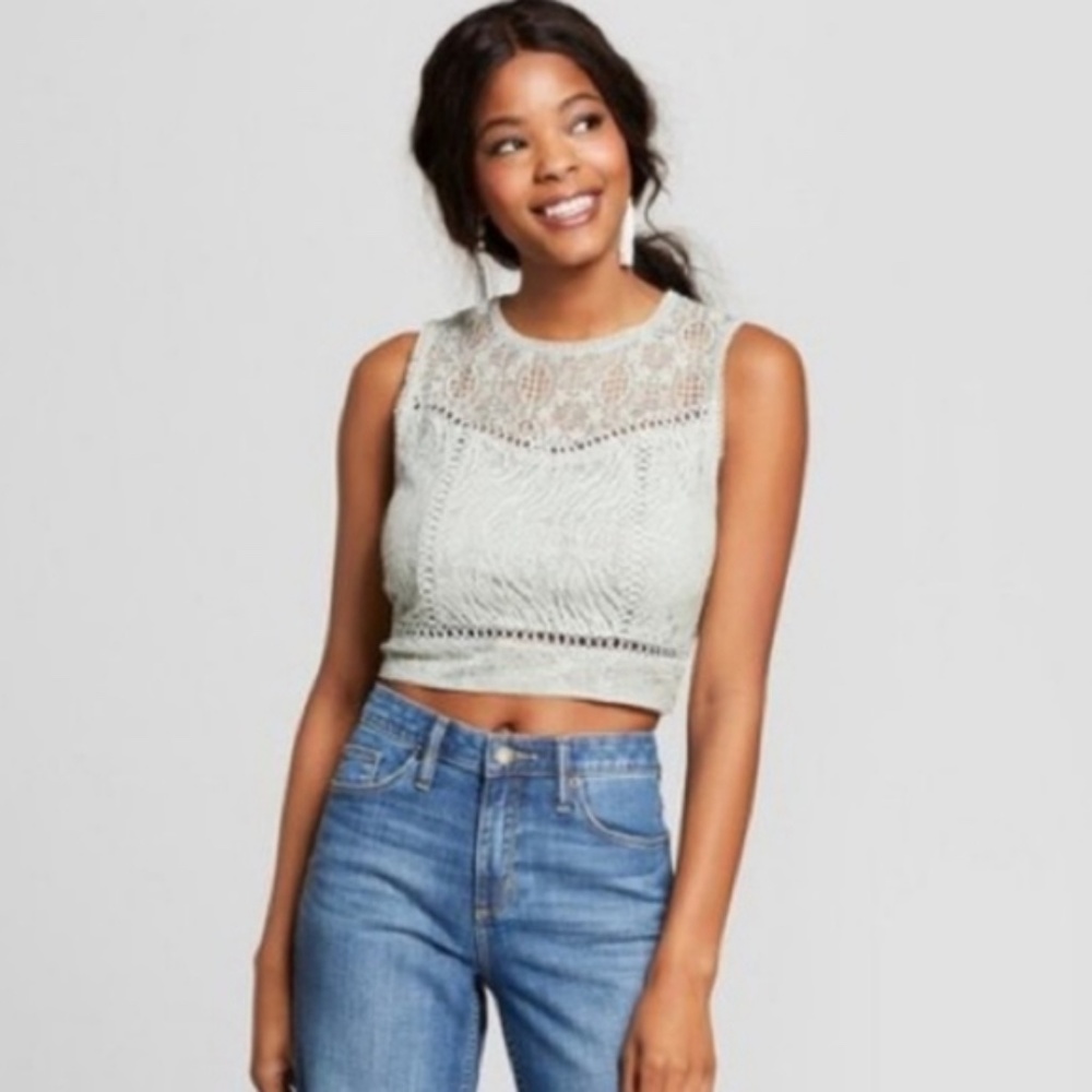 Xhilaration Lace Crop Top